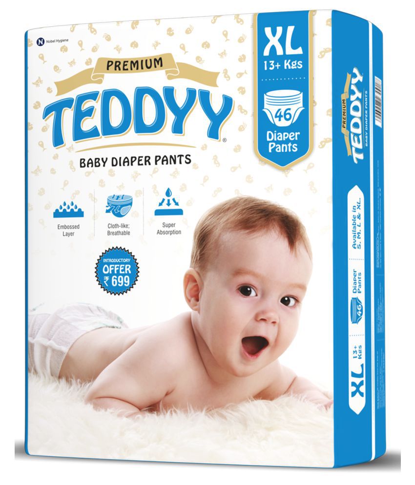 Buy Teddyy Baby Diaper Pants  Easy M 36s Online at Best Price  Diapers