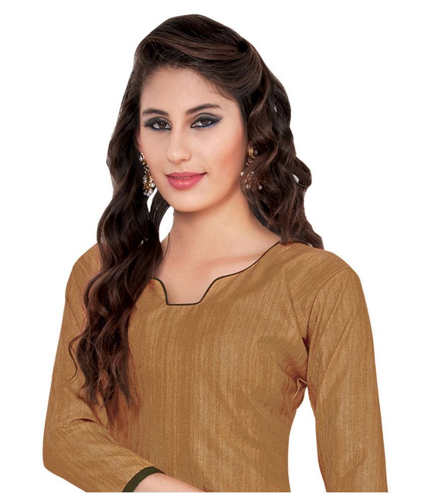 Aasvaa Brown Khadi Dress Material - Buy Aasvaa Brown Khadi Dress Material Online at Best Prices 