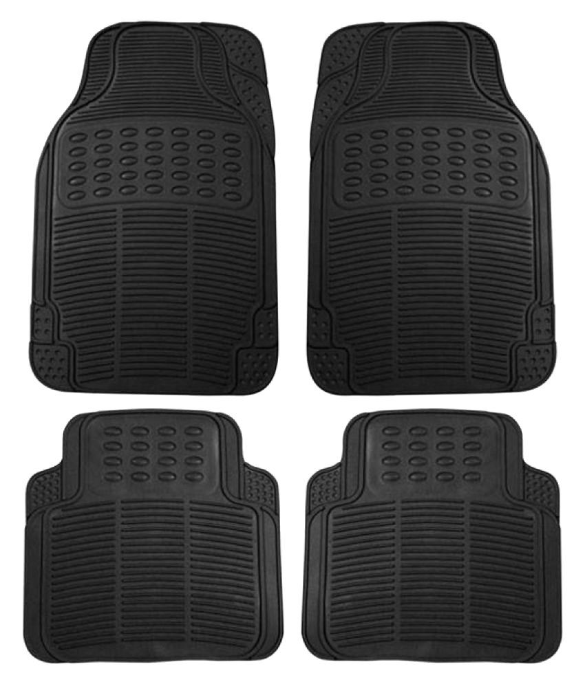 Kdp Trader Black Rubber Car Foot Mat Set Of 4 Buy Kdp Trader Black