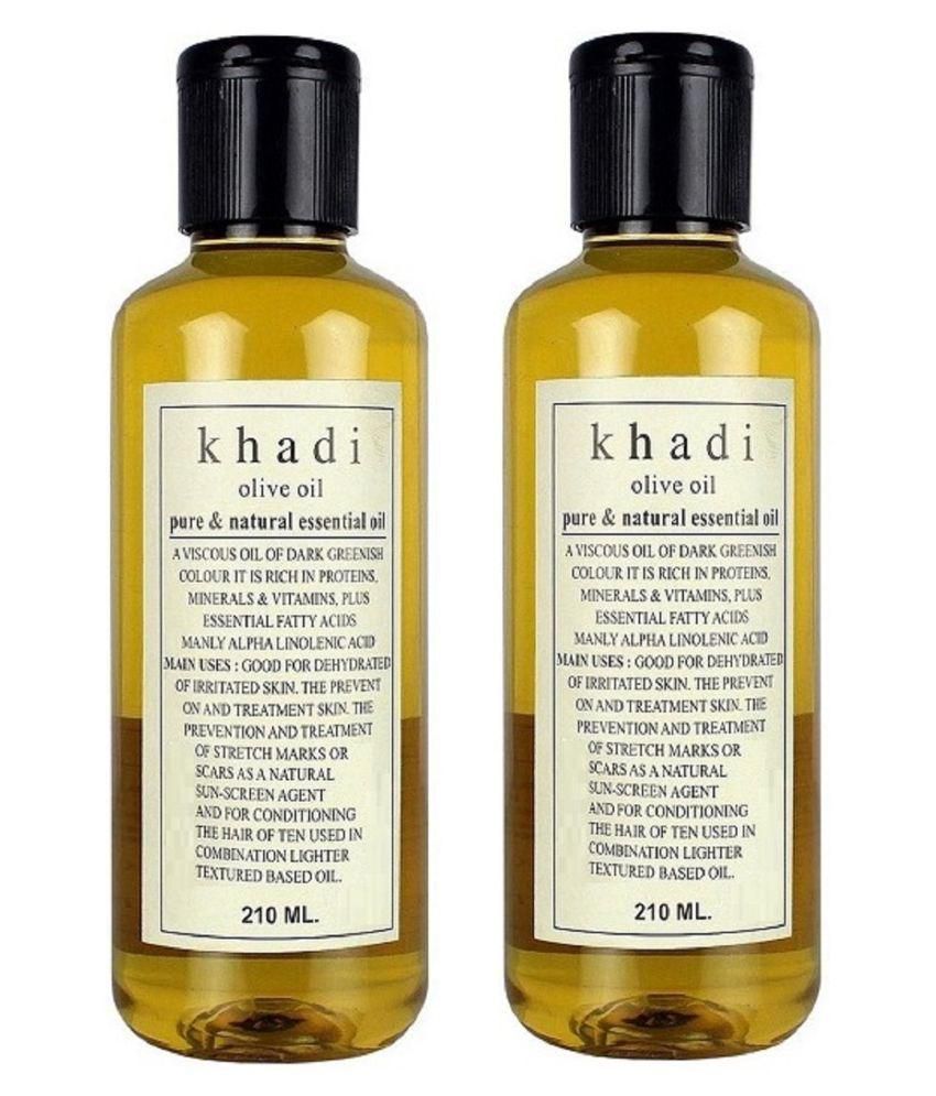     			Khadi Olive oil Pure & Natural Essential Oil 210 ml Pack of 2