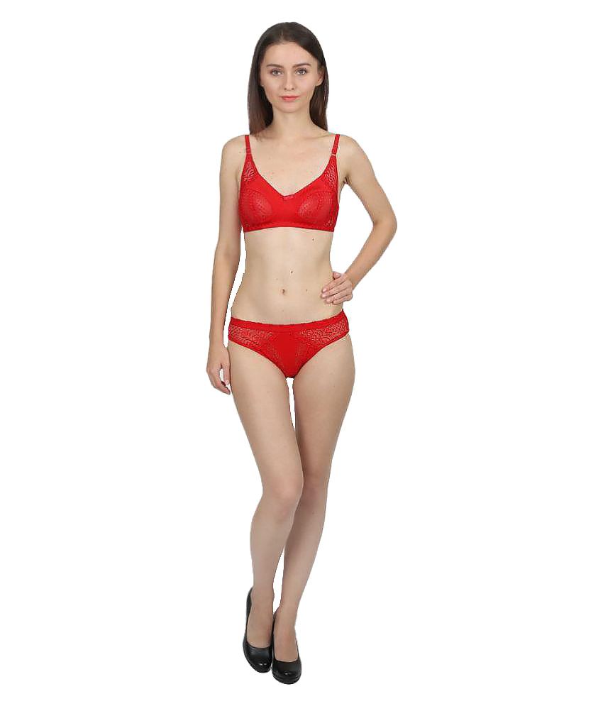 Buy Proleaf Red Lace Bikini Panties Online at Best Prices in India