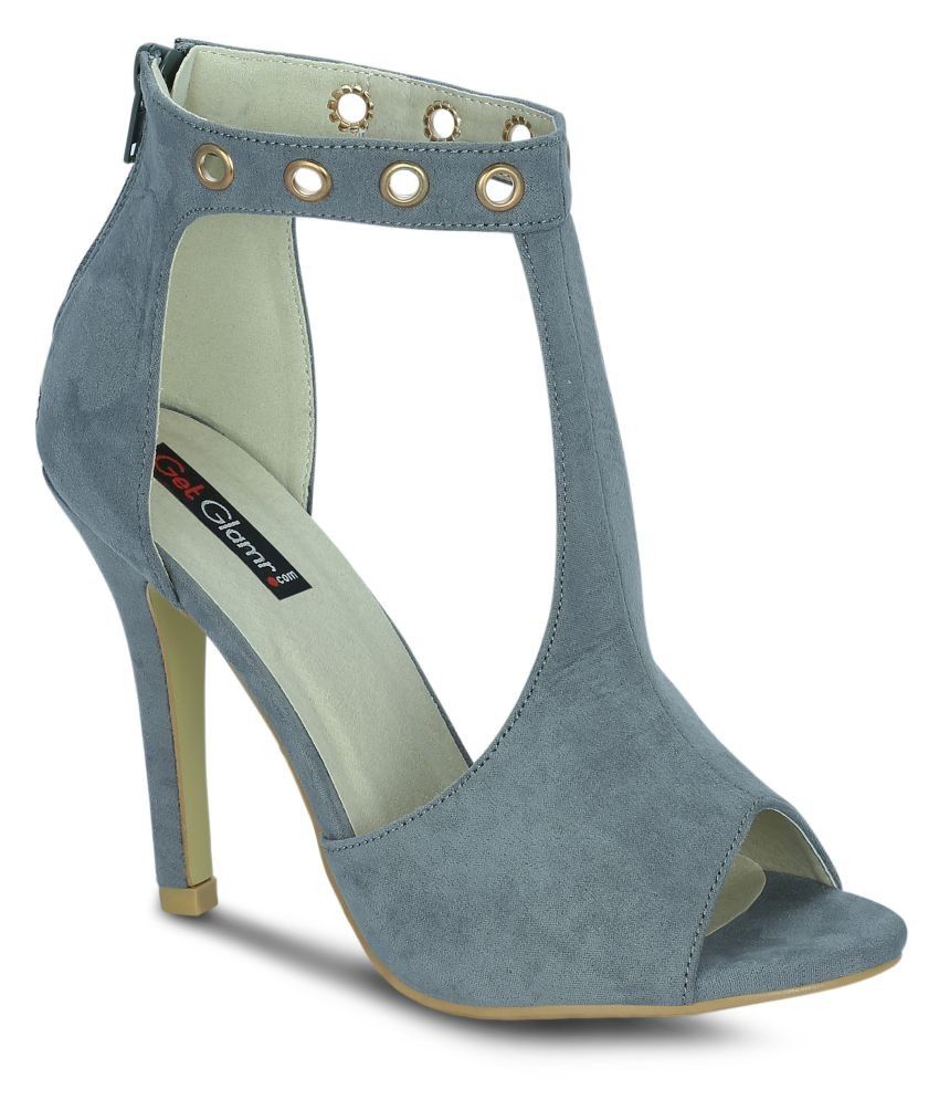 stiletto blue heels