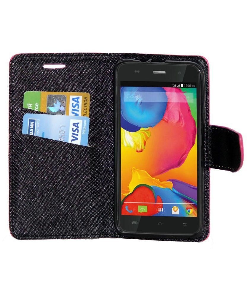 Lava X8 Flip Cover by Gizmofreaks Pink Flip Covers Online at Low