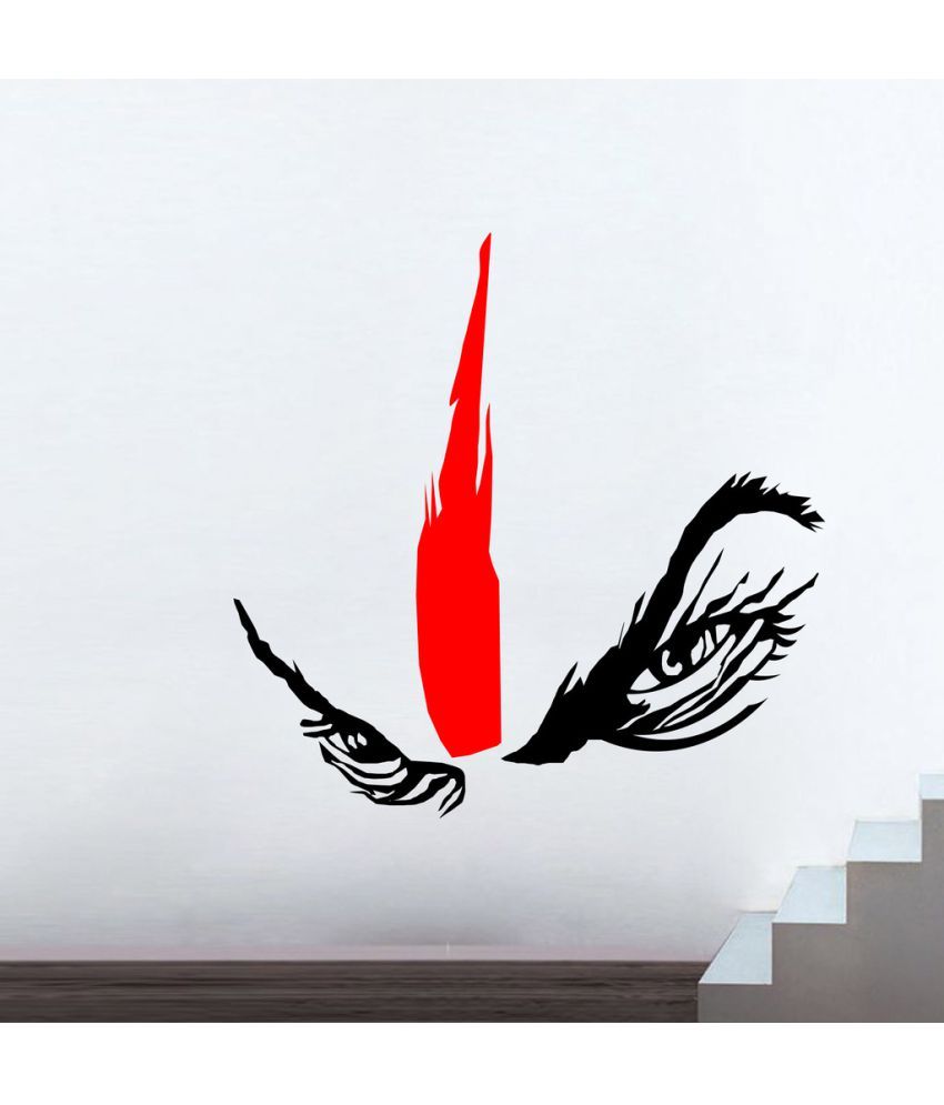     			Decor Villa Angry Eyes PVC Wall Stickers