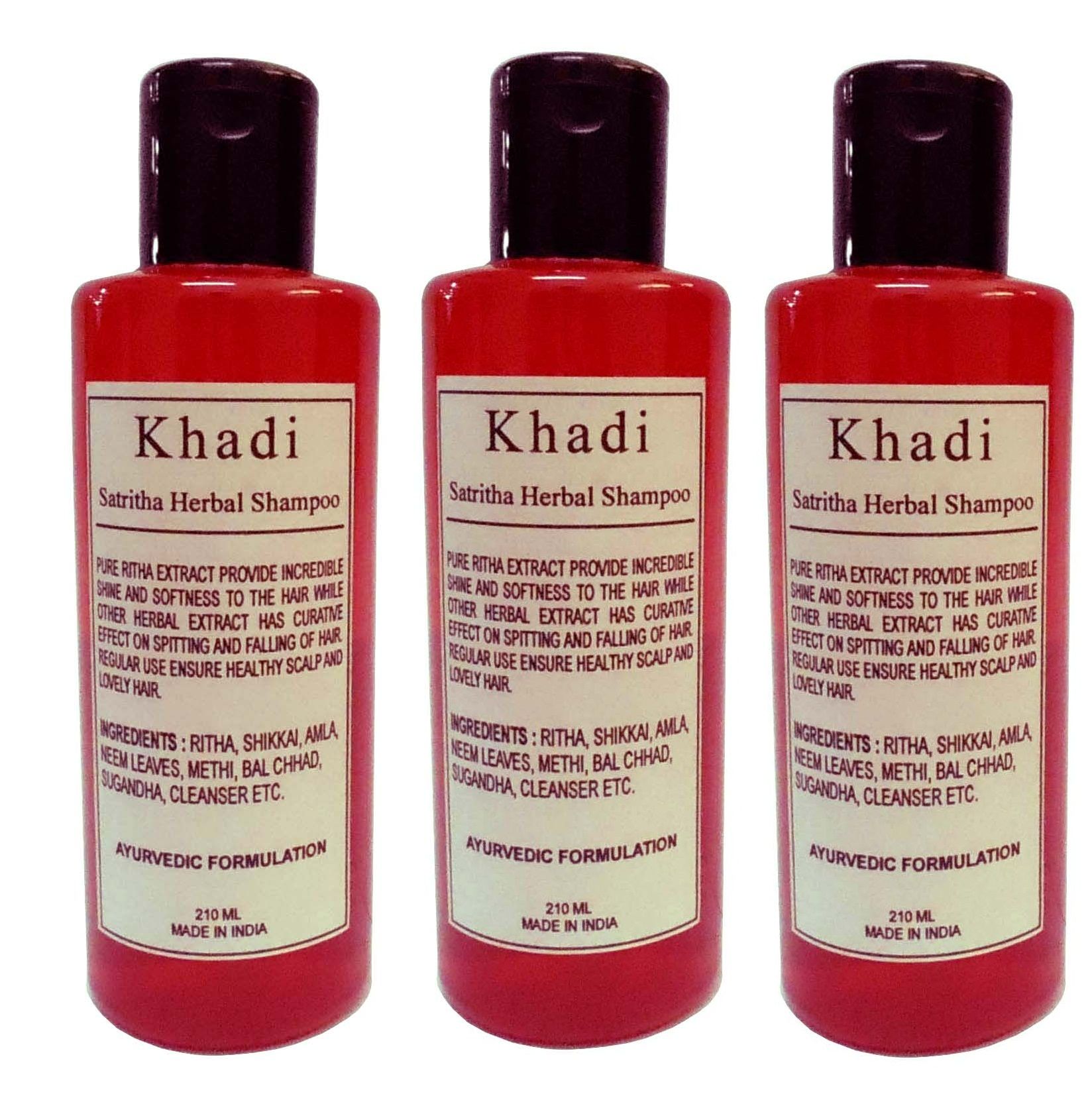     			Khadi Herbal Satritha Shampoo 210 ml Pack of 3