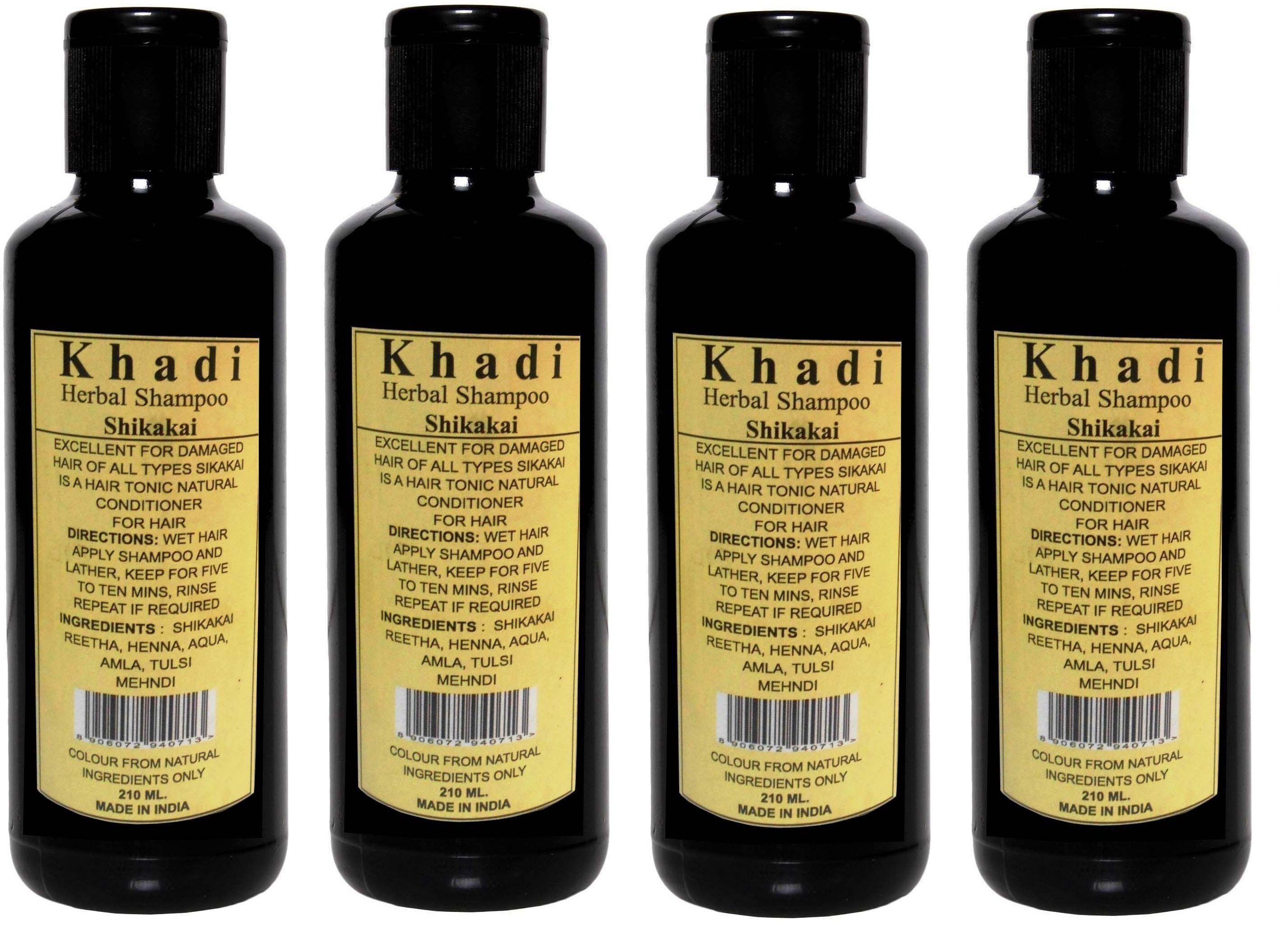     			Khadi Herbal Shikakai Shampoo 210 ml - Pack of 4