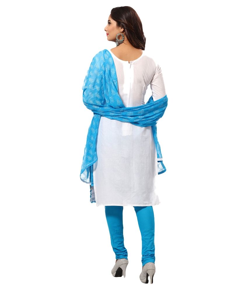 Salwar Studio White Cotton Dress Material Buy Salwar Studio White Cotton Dress Material Online