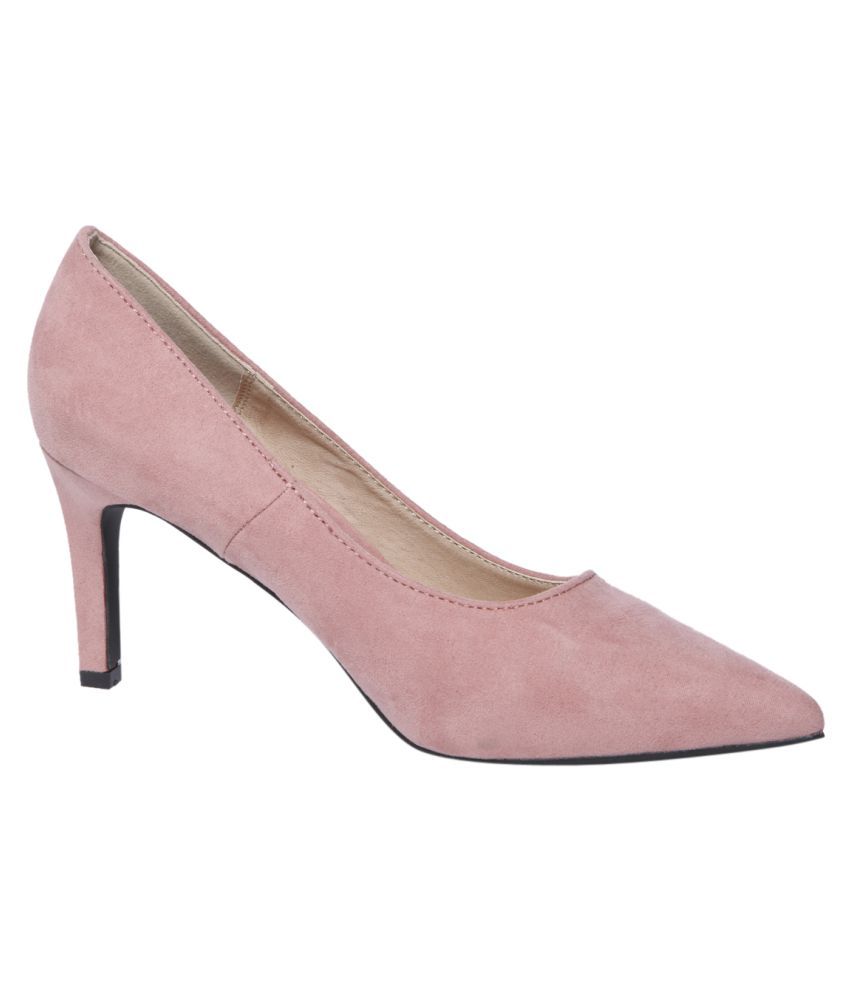 bright pink stiletto heels
