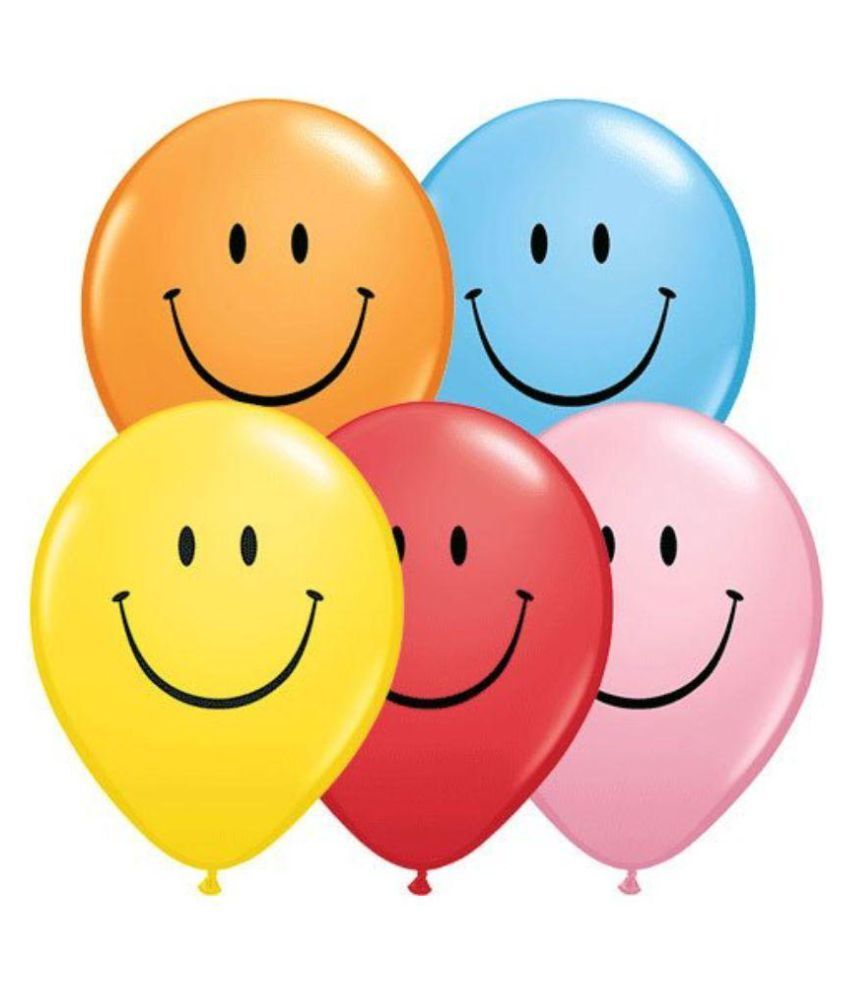 Nxt Gen Multicolour Latex Smiley Balloons - 100 Pieces - Buy Nxt Gen