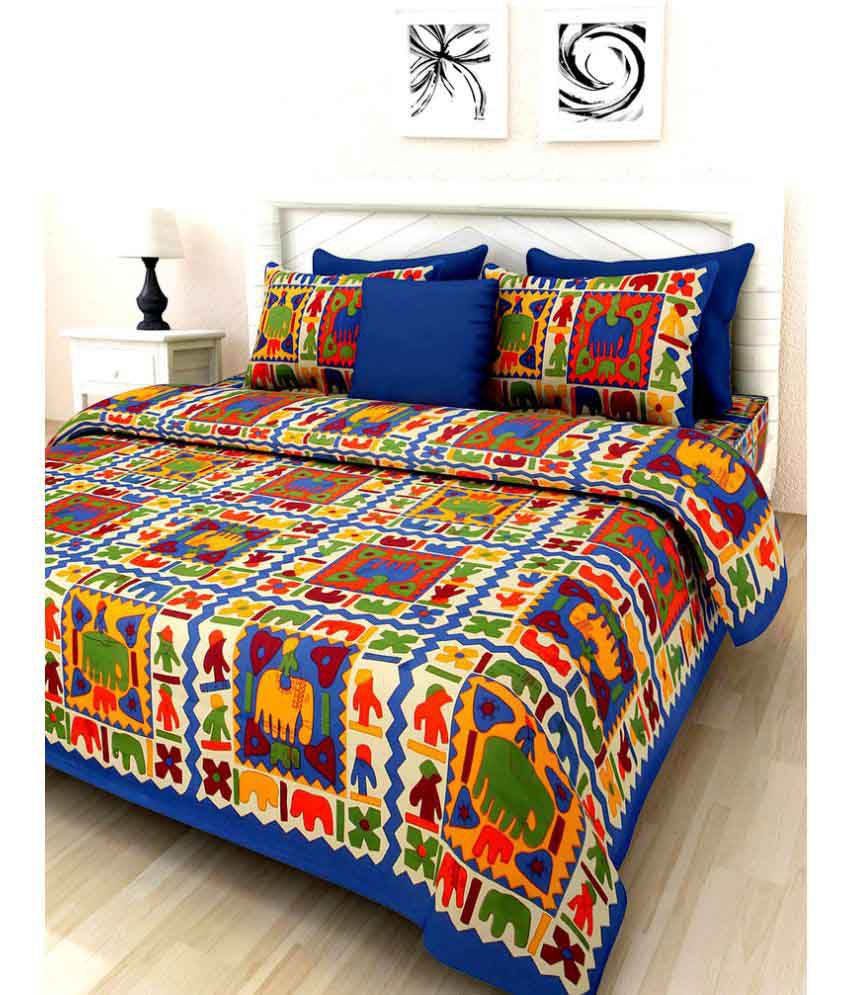 Uniqchoice King Cotton Traditional Bed Sheet - Buy Uniqchoice King ...