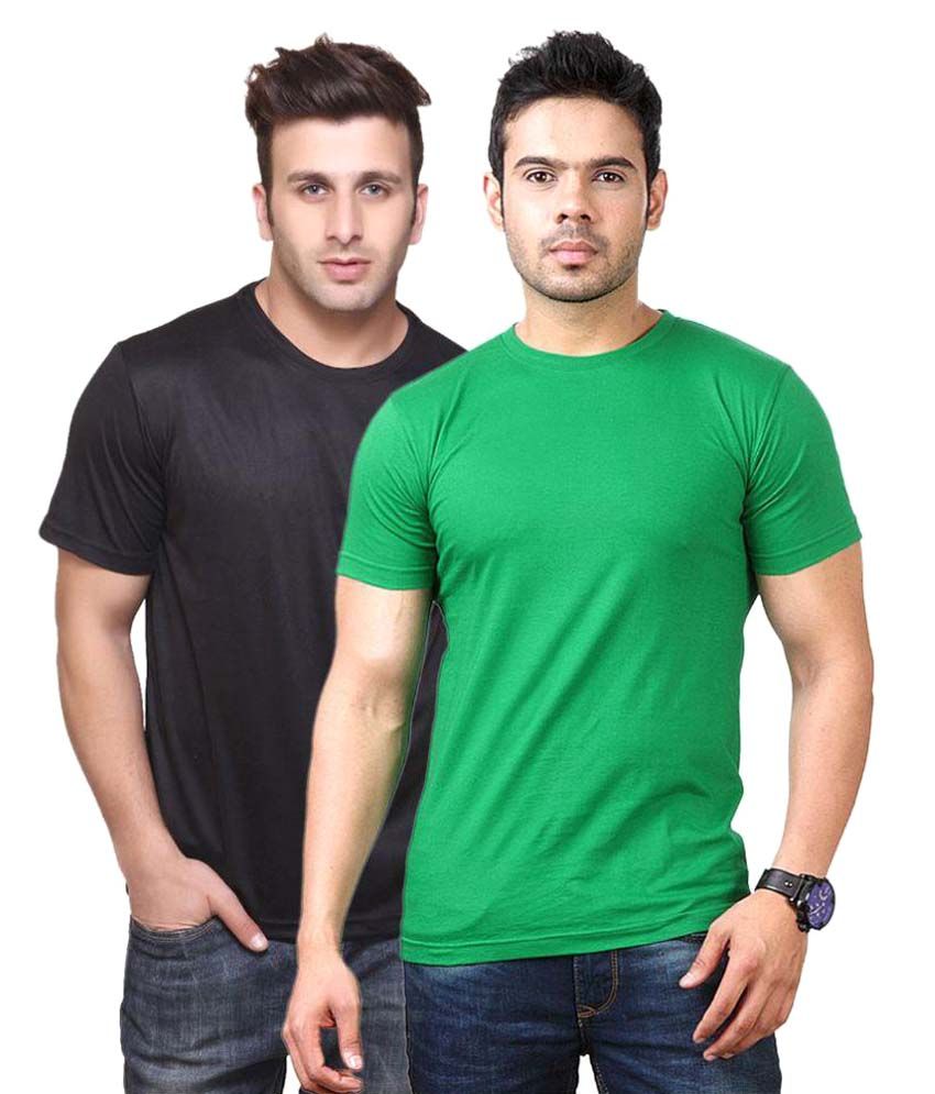     			Funky Guys Multi Round T-Shirt Pack of 2