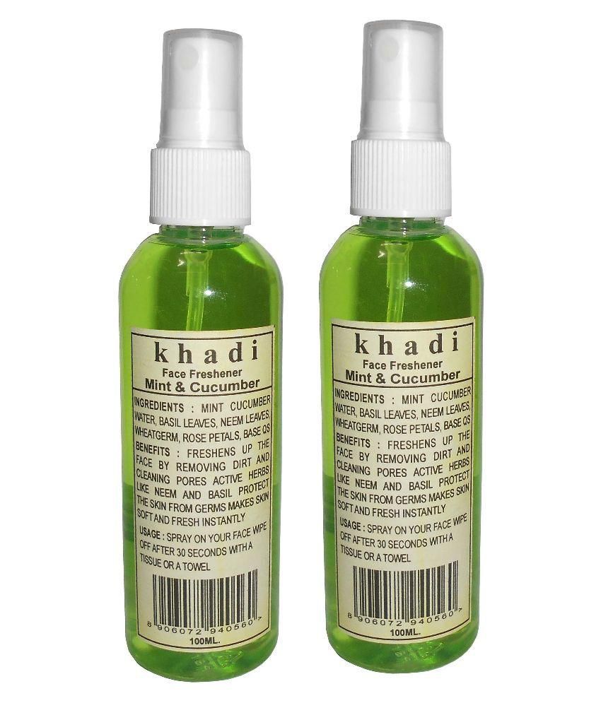     			Khadi Herbal mint & cucumber face Freshener 200 ml Pack of 2