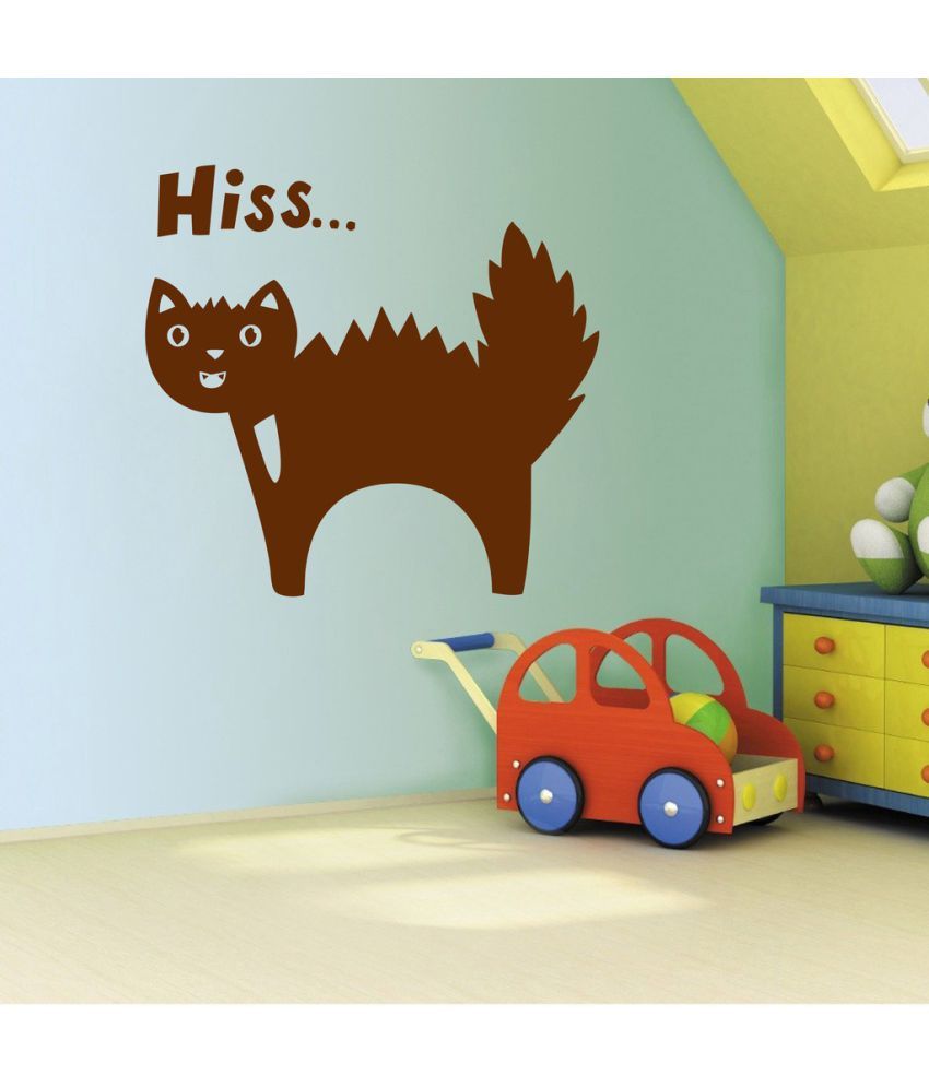     			Decor Villa The Cat PVC Wall Stickers