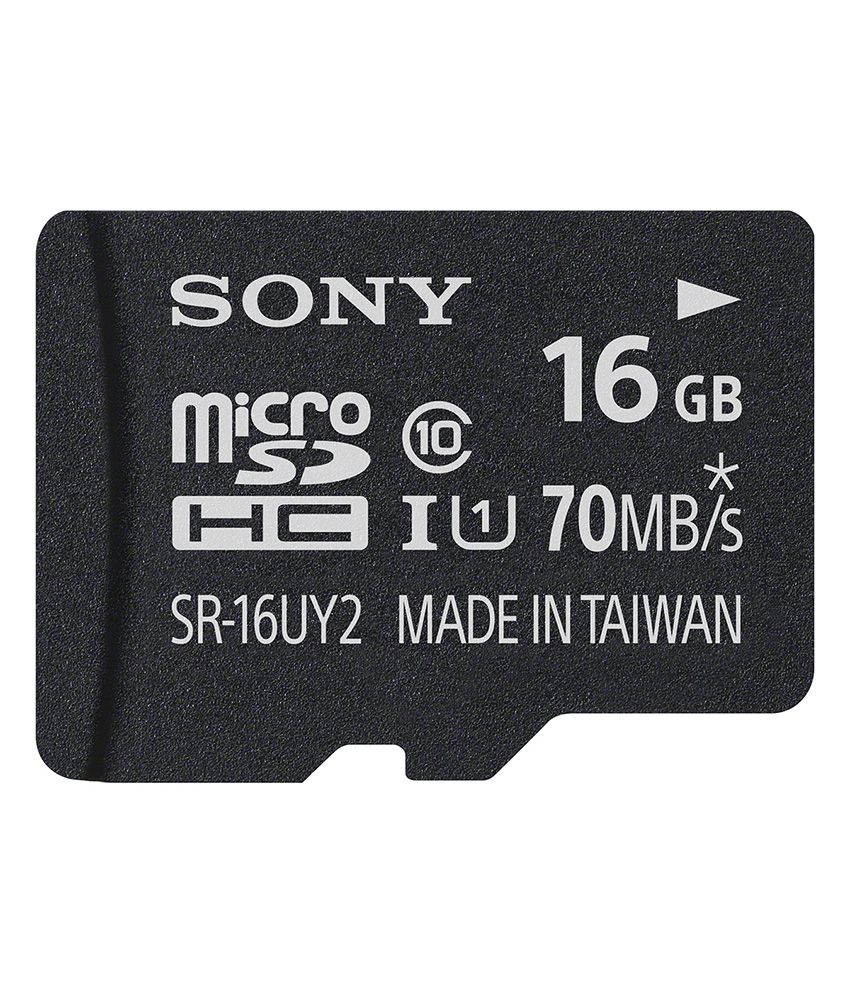     			Sony 16GB SD Class 10 70 MB/s UHS-1 High Speed Memory Card (SR-16UY2)