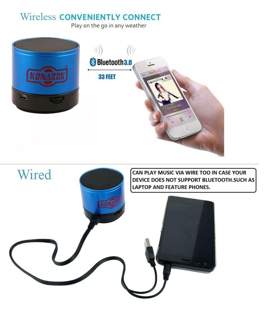 Konarrk SOUND TUBE Bluetooth Speaker - Blue - Buy Konarrk SOUND TUBE ...