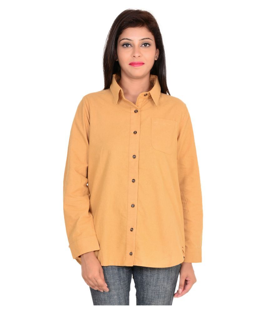 Buy GOODWILL Yellow Cotton Shirt Online at Best Prices in India - Snapdeal