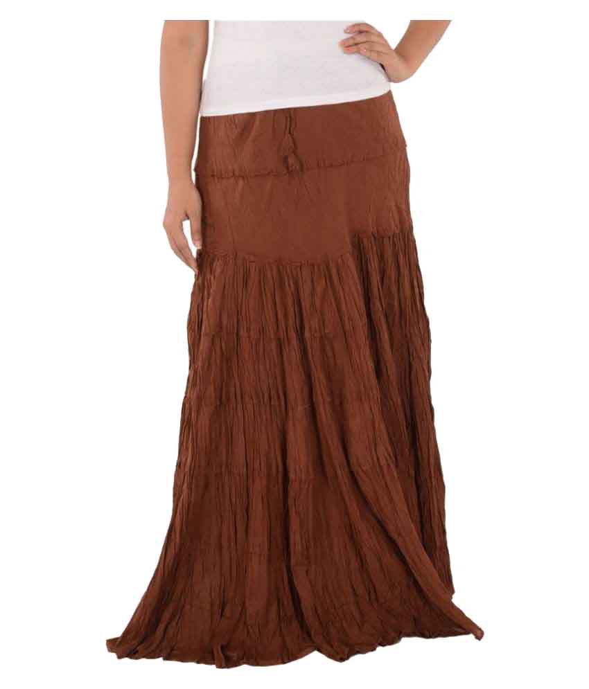Fashion Skirts Broomstick Skirts Drykorn Broomstick Skirt brown casual look 