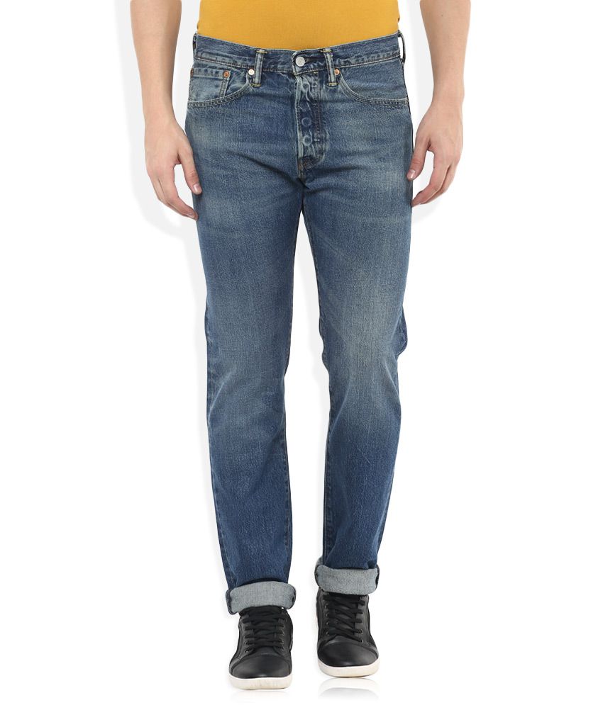 Levis Blue 501 CT Skinny Fit Jeans 