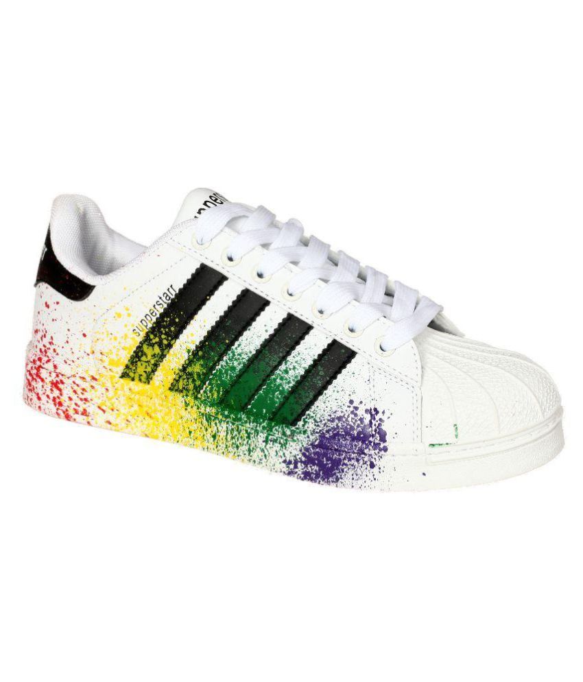 superstar rainbow shoes
