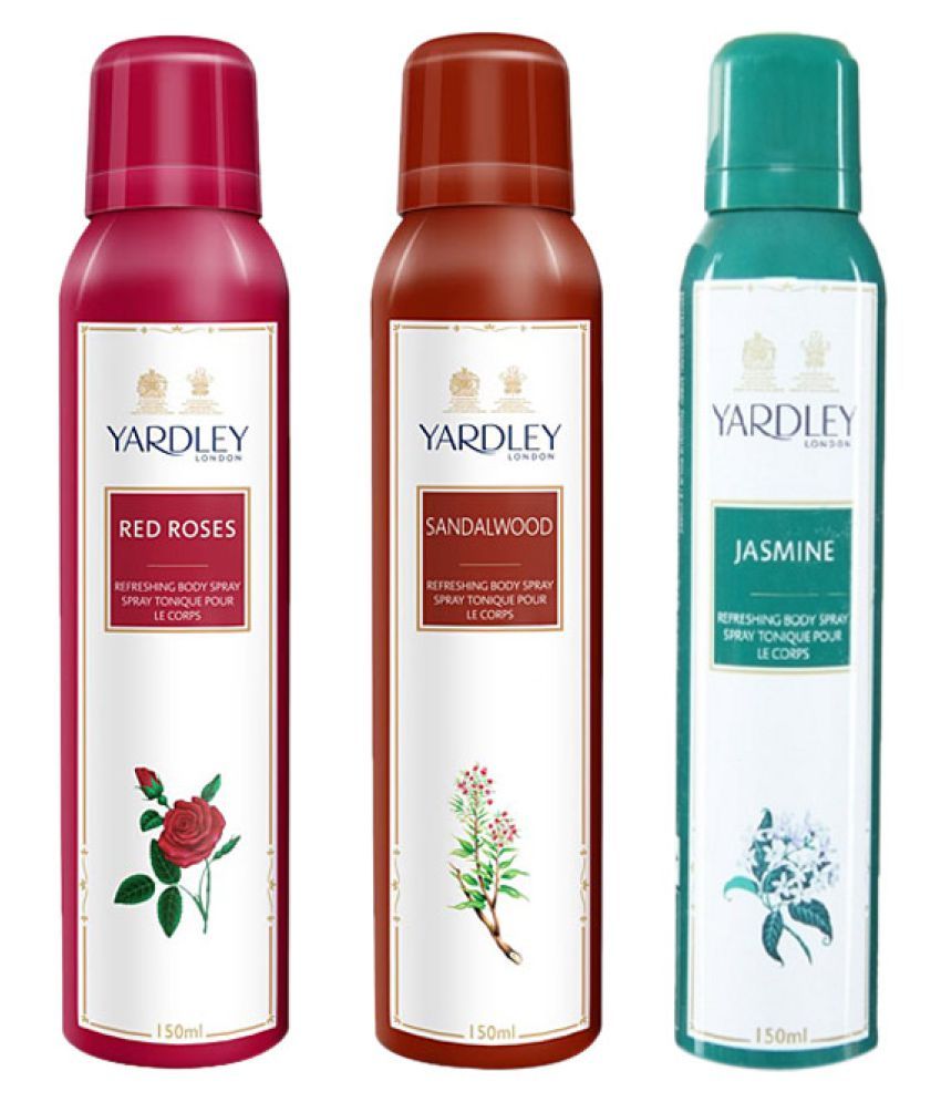 Yardley Yardley London Mist Deodorant Spray Women, 150 Ml (Set Of 3 ...