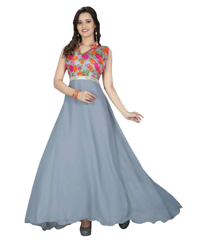 georgette full gown