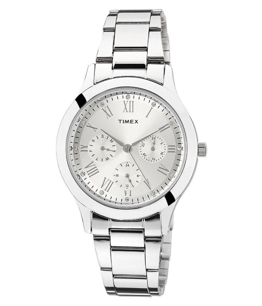 timex silver watch price