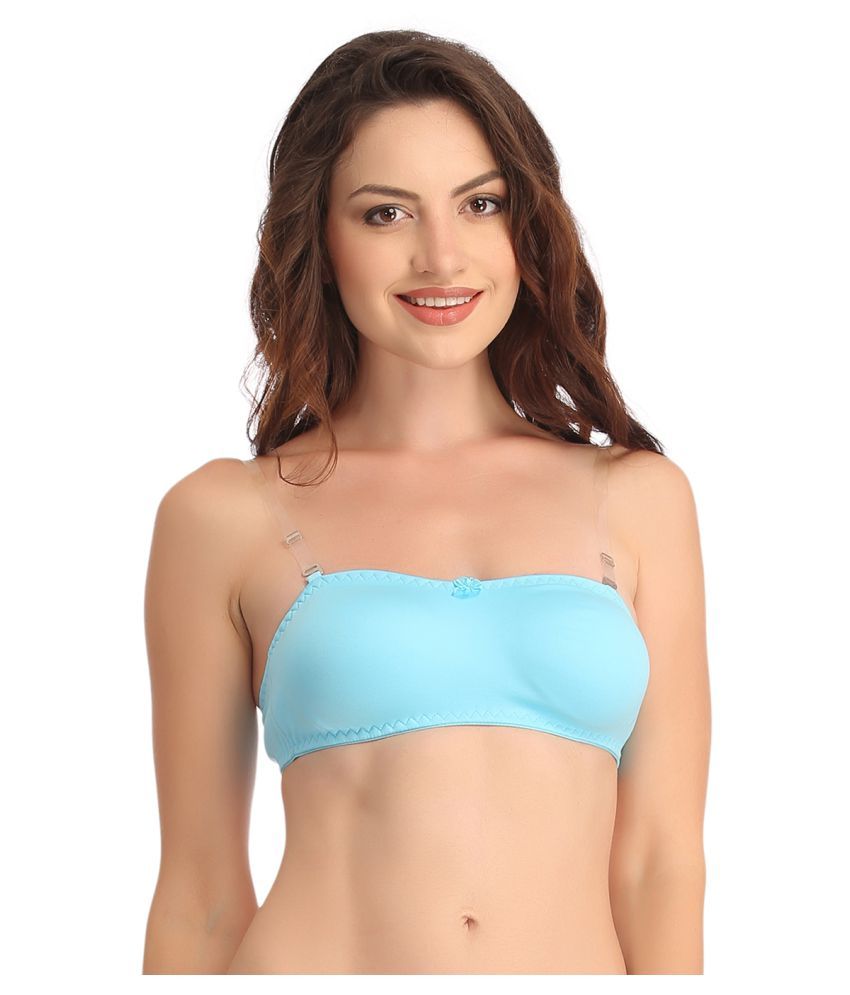     			Clovia Blue Cotton Bralette