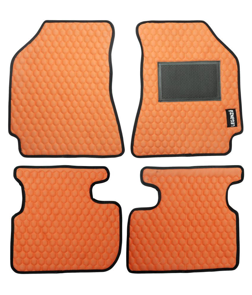 Leganza Orange Car Floor Mat 4 Piece Buy Leganza Orange Car