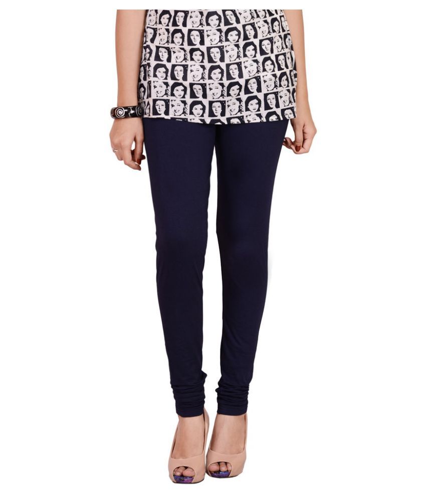 navy blue top with leggings
