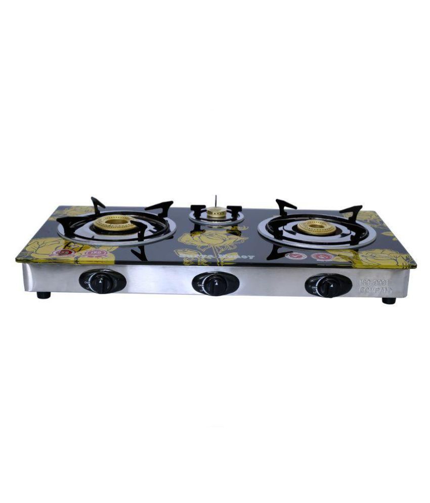 surya aksh 3 burner glass top price
