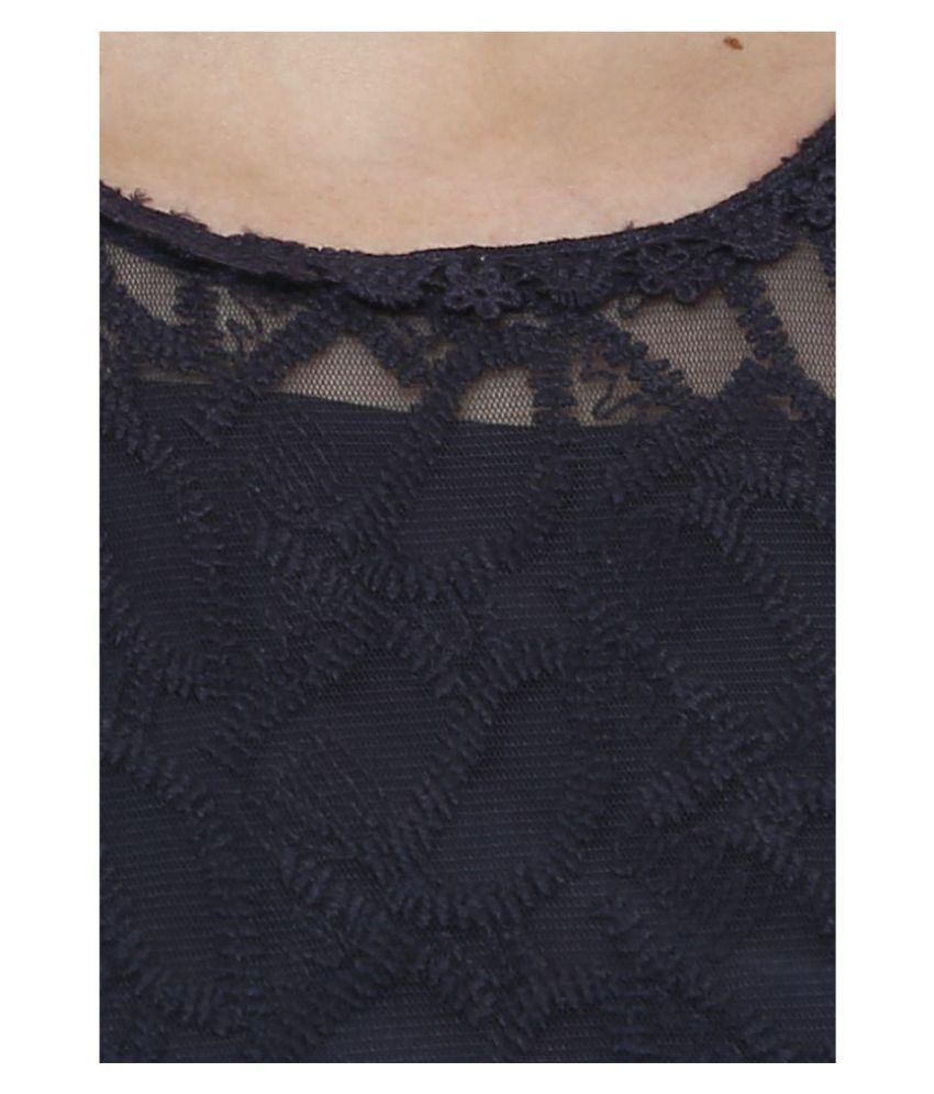 navy net dress