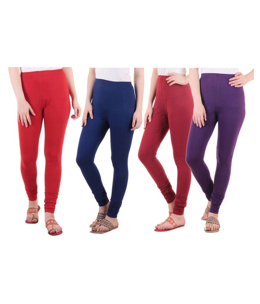     			Diaz Cotton Lycra Pack of 4 Leggings