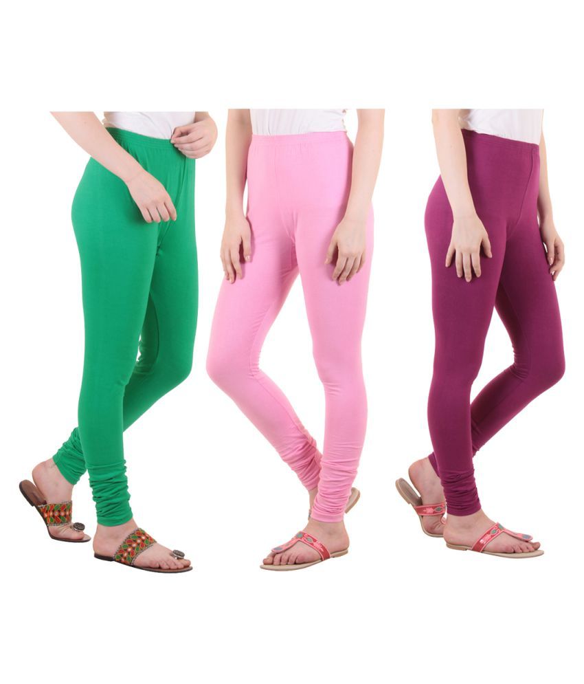     			Diaz Cotton Lycra Pack of 3 Leggings