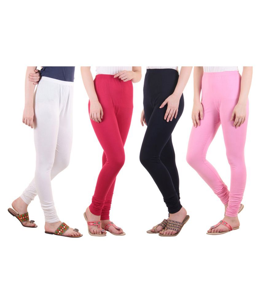     			Diaz Cotton Lycra Pack of 4 Leggings