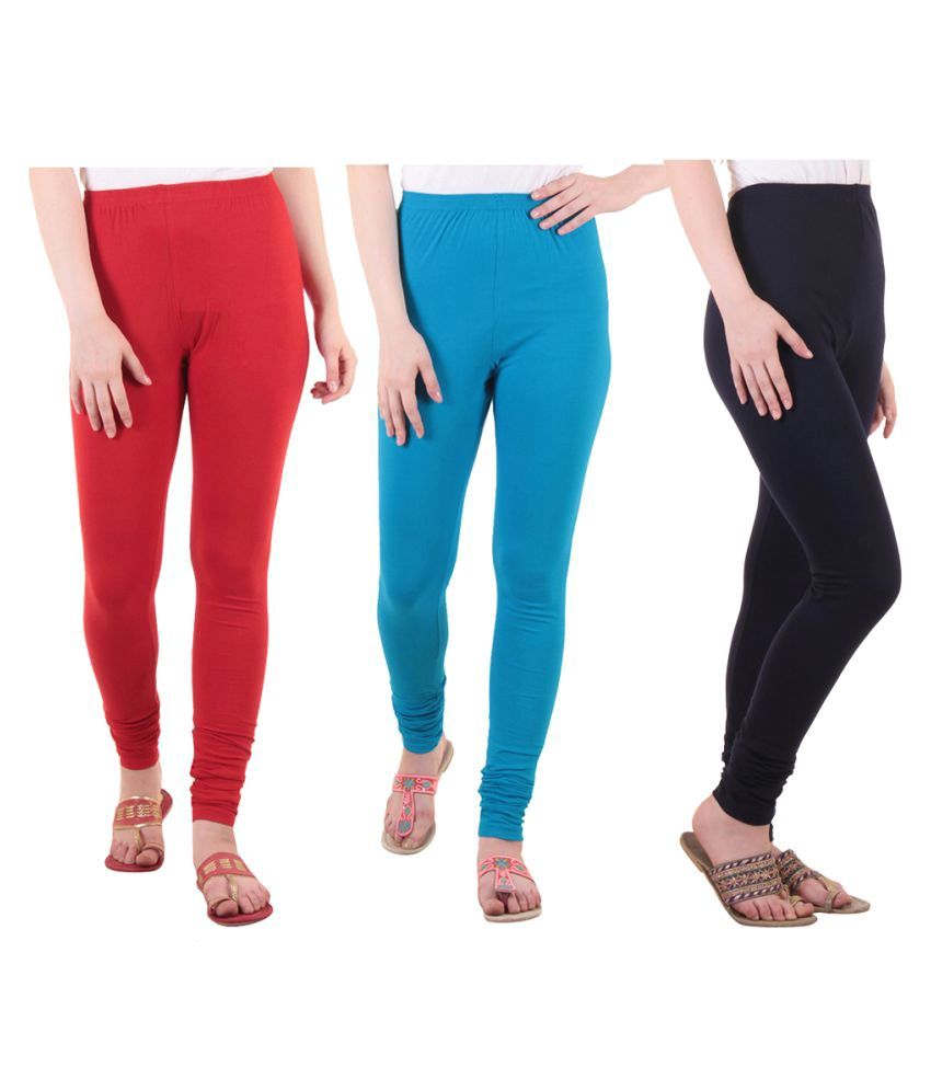     			Diaz Cotton Lycra Pack of 3 Leggings