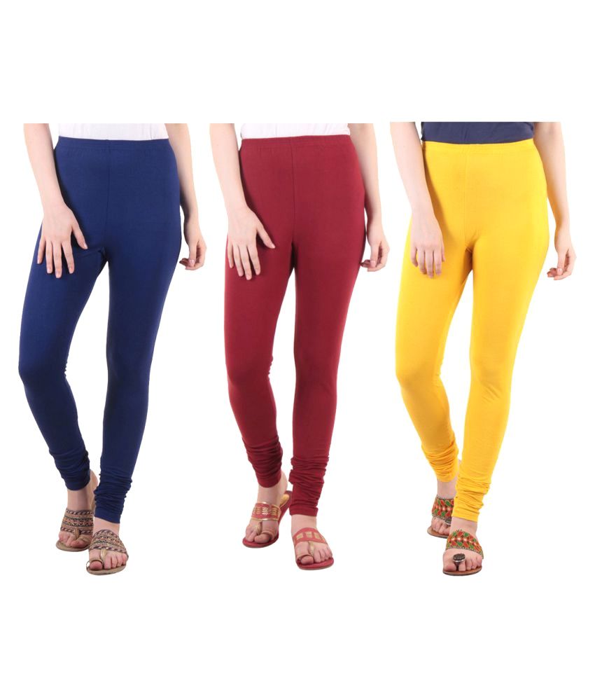     			Diaz Cotton Lycra Pack of 3 Leggings