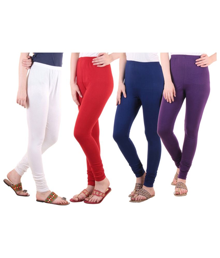     			Diaz Cotton Lycra Pack of 4 Leggings