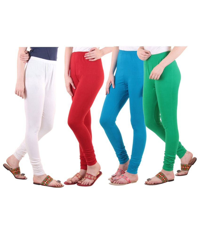     			Diaz Cotton Lycra Pack of 4 Leggings