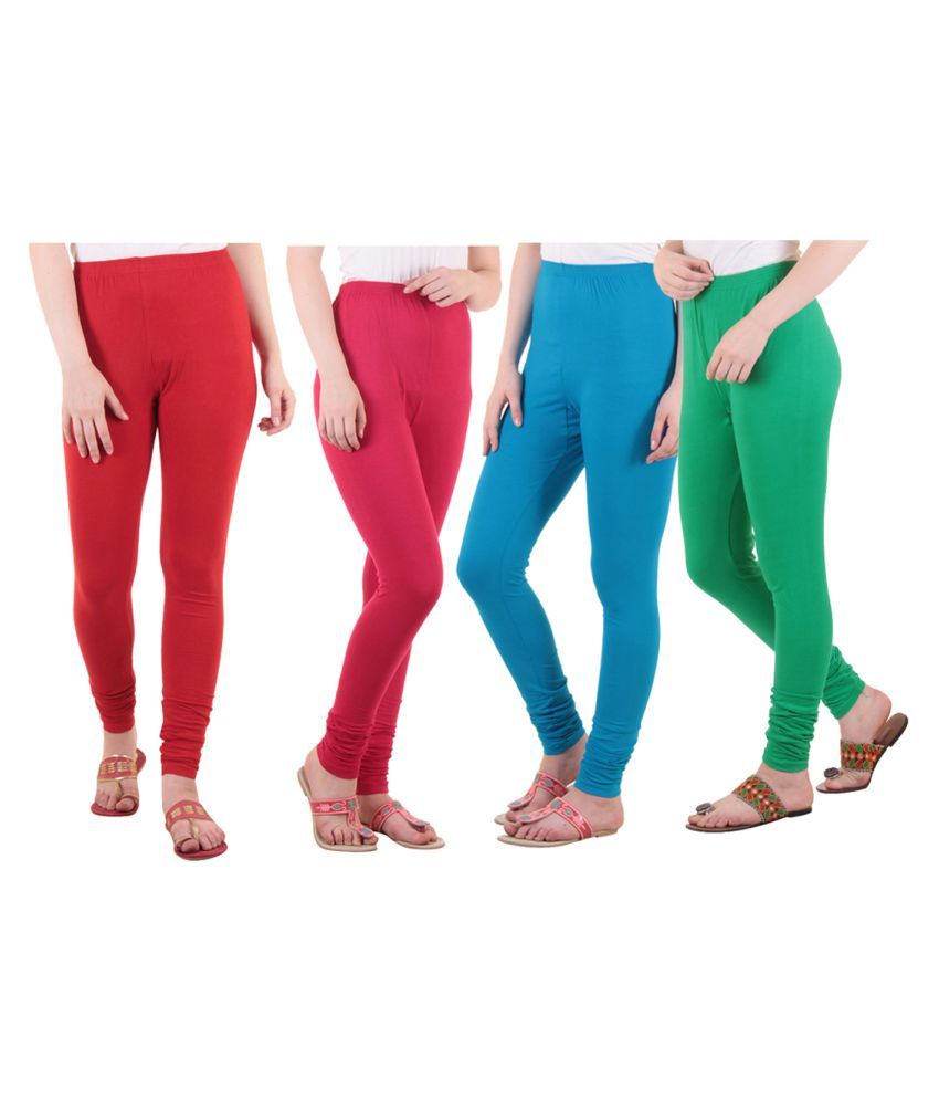     			Diaz Cotton Lycra Pack of 4 Leggings