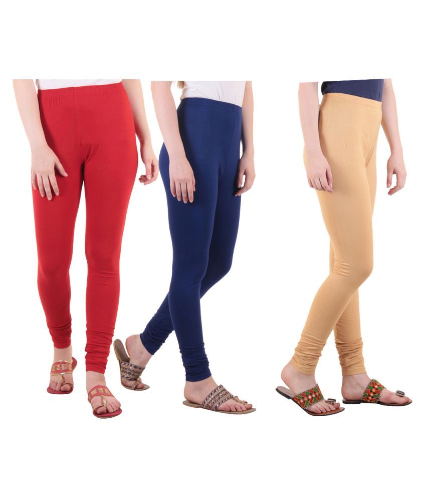     			Diaz Cotton Lycra Pack of 3 Leggings