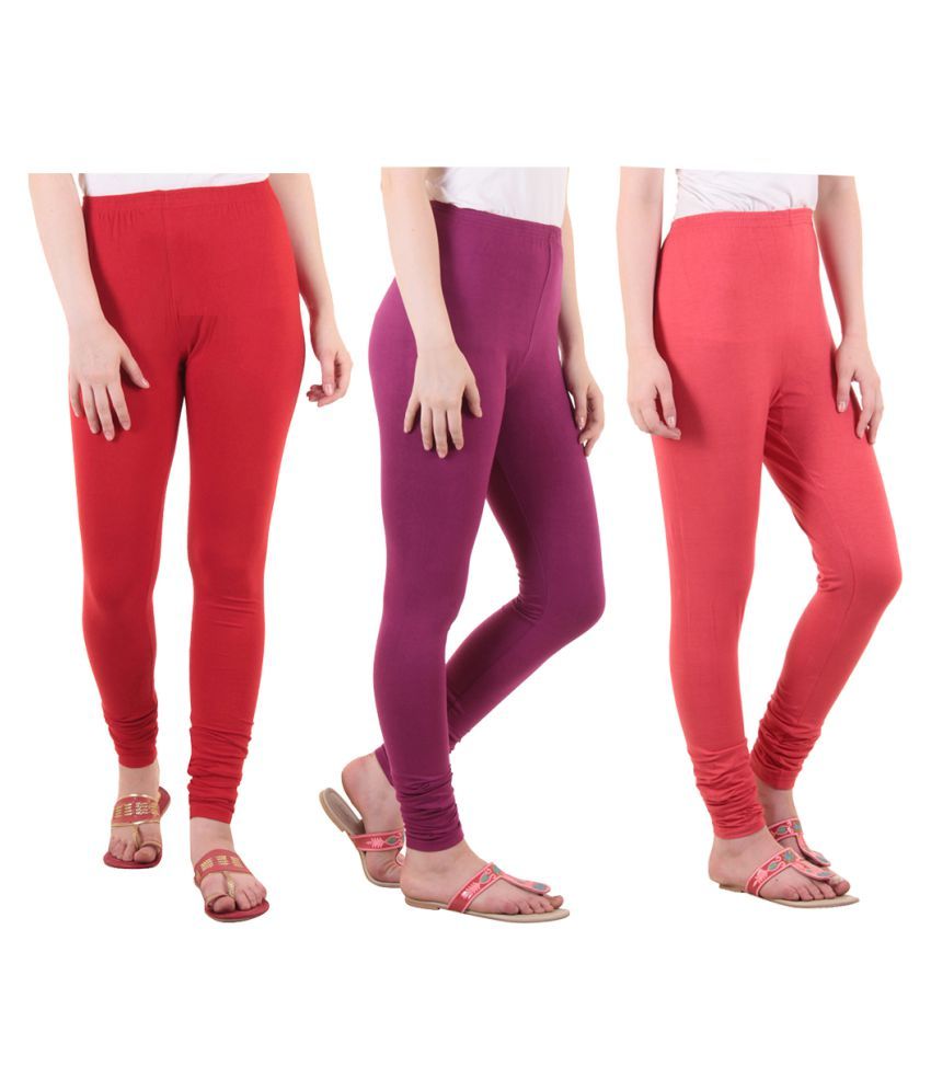     			Diaz Cotton Lycra Pack of 3 Leggings