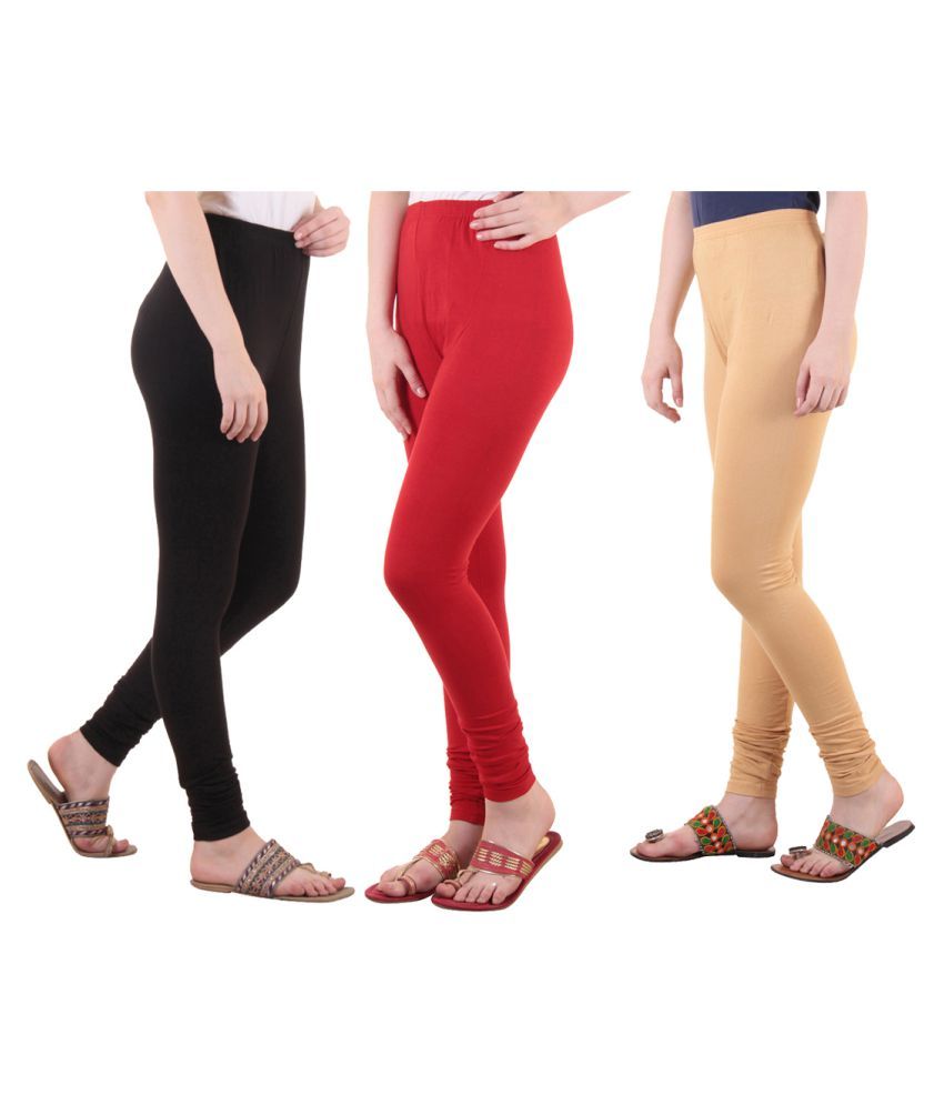     			Diaz Cotton Lycra Pack of 3 Leggings