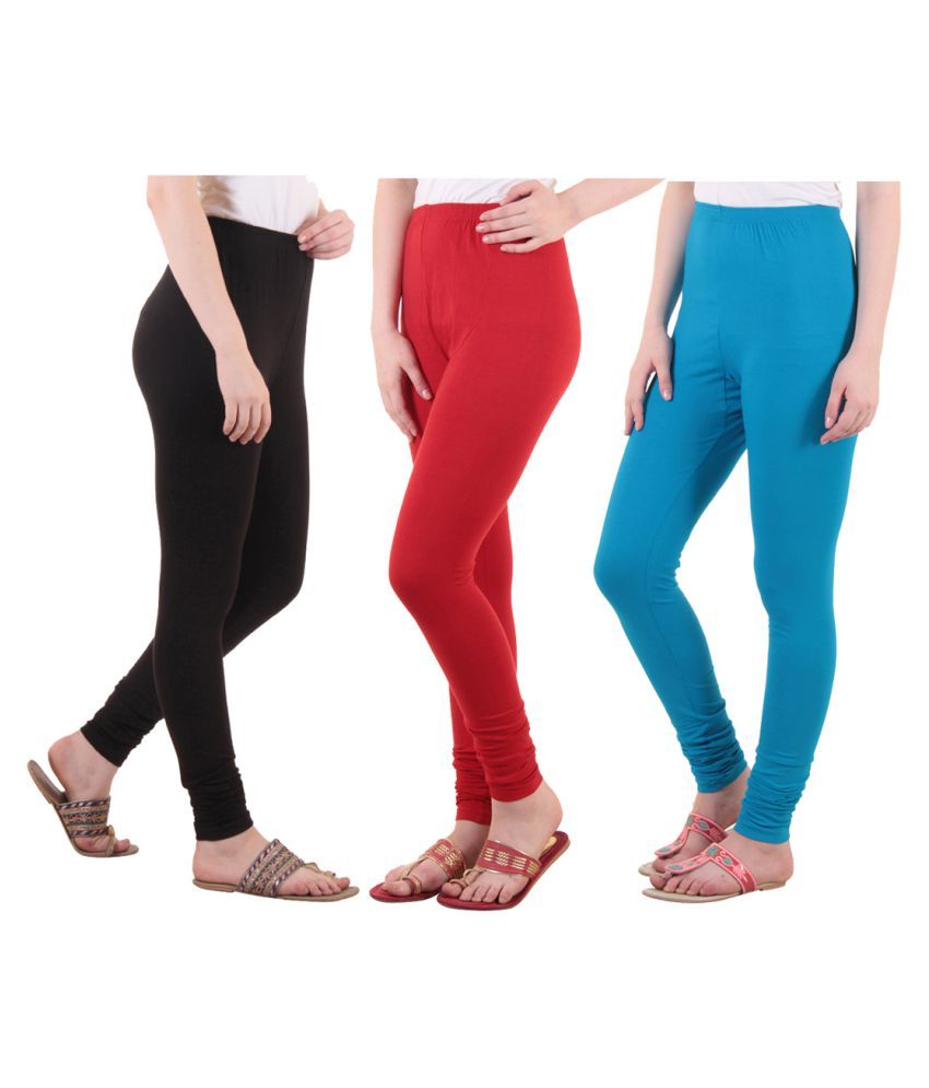     			Diaz Cotton Lycra Pack of 3 Leggings