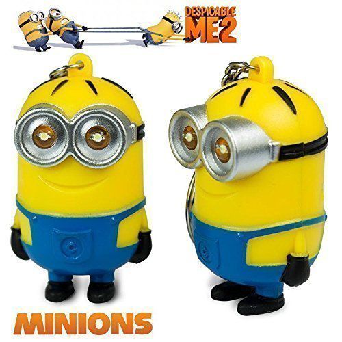 2015 New Minions Toys Cartoon Movie Despicable Me 2 3 D Dave Character Key  Ring With Led Light And S - Buy 2015 New Minions Toys Cartoon Movie Despicable  Me 2 3