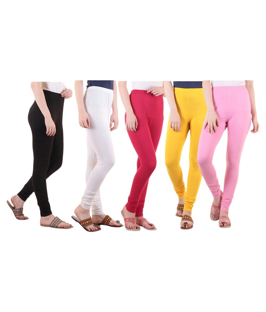     			Diaz Cotton Lycra Pack of 5 Leggings