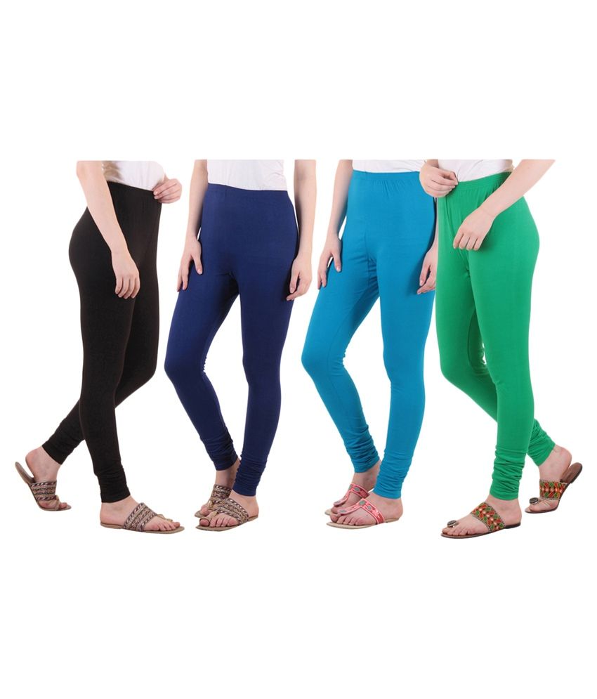     			Diaz Cotton Lycra Pack of 4 Leggings