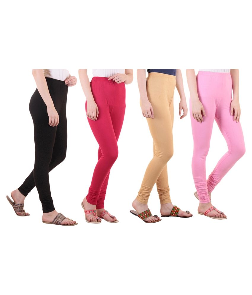     			Diaz Cotton Lycra Pack of 4 Leggings