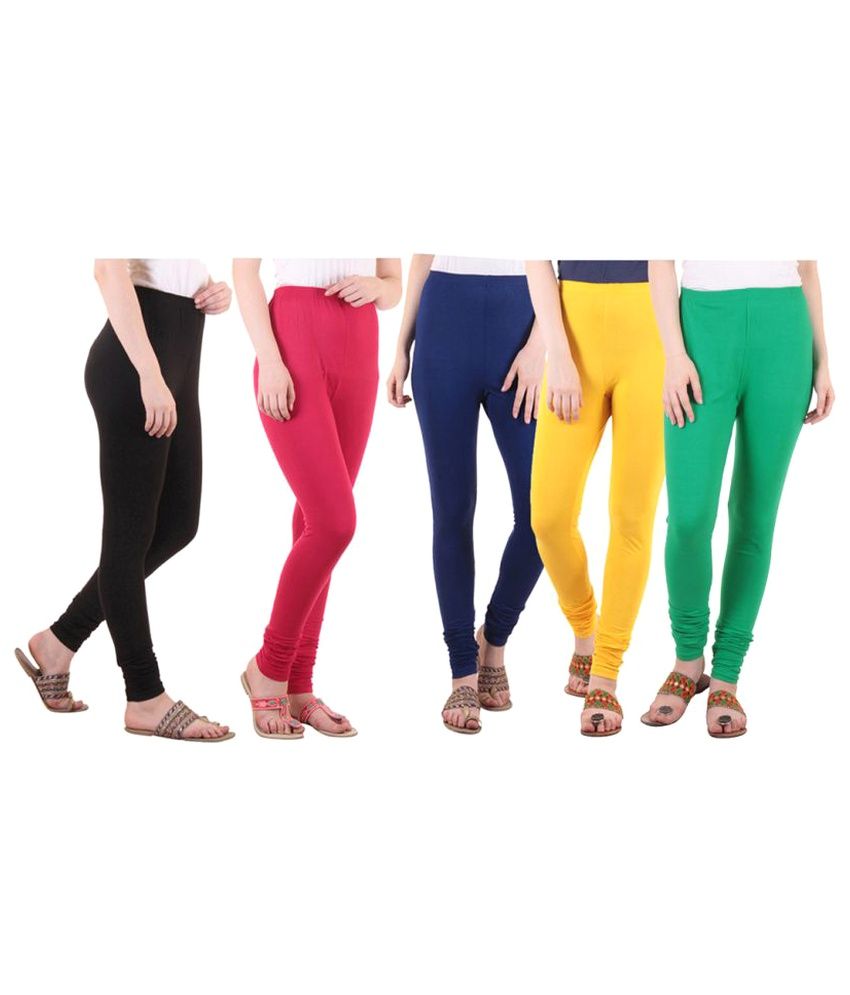     			Diaz Cotton Lycra Pack of 5 Leggings