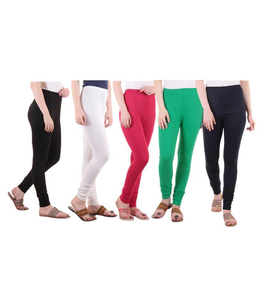     			Diaz Cotton Lycra Pack of 5 Leggings