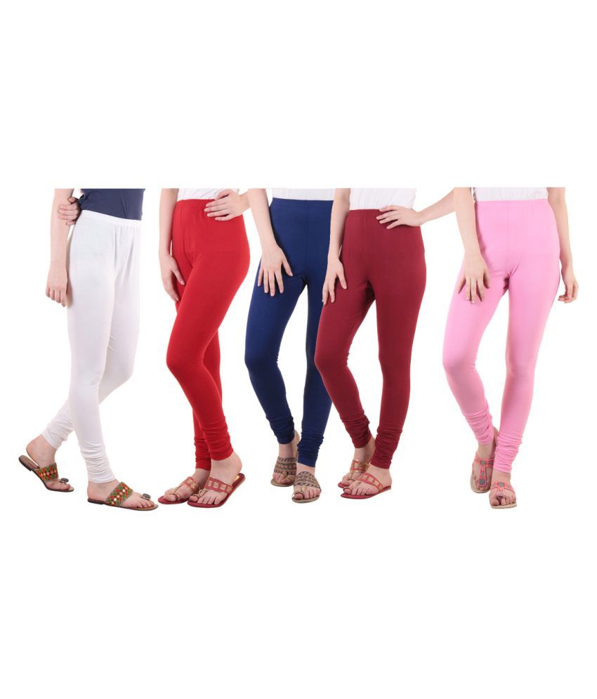     			Diaz Cotton Lycra Pack of 5 Leggings